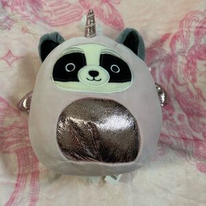 Rocky the Raccoon Unicorn Costume Squishmallow